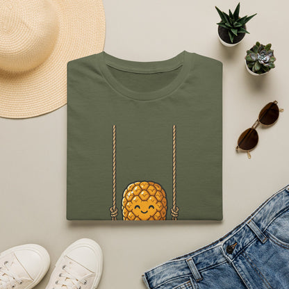 Pineapple Swing T-Shirt — Cute Smiling Pineapple Graphic Tee