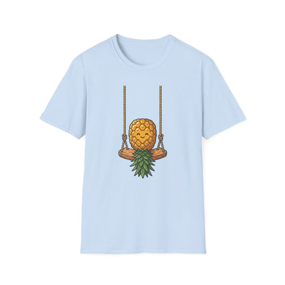 Pineapple Swing T-Shirt — Cute Smiling Pineapple Graphic Tee