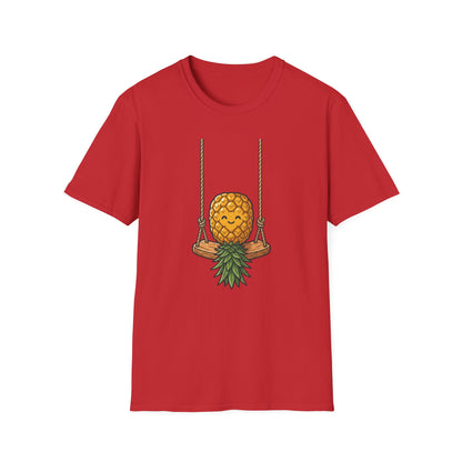 Pineapple Swing T-Shirt — Cute Smiling Pineapple Graphic Tee