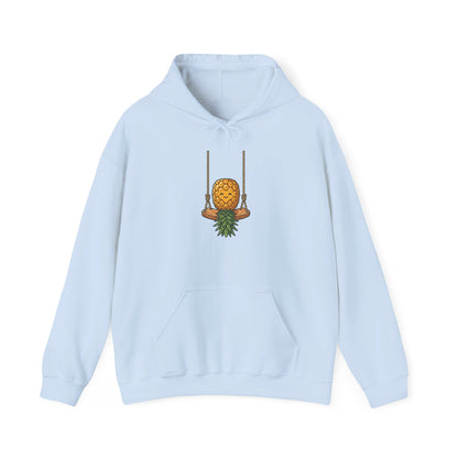 Pineapple on a Swing Hoodie – Cute Tropical Fruit Graphic Sweatshirt