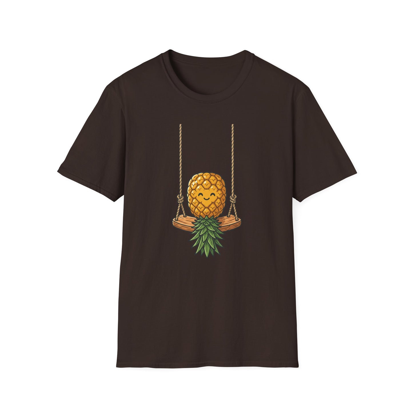 Pineapple Swing T-Shirt — Cute Smiling Pineapple Graphic Tee