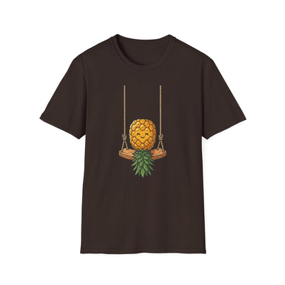 Pineapple Swing T-Shirt — Cute Smiling Pineapple Graphic Tee