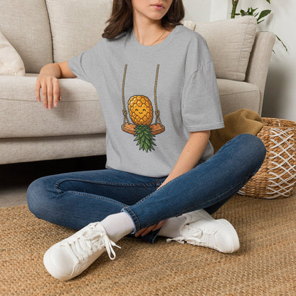 Pineapple Swing T-Shirt — Cute Smiling Pineapple Graphic Tee
