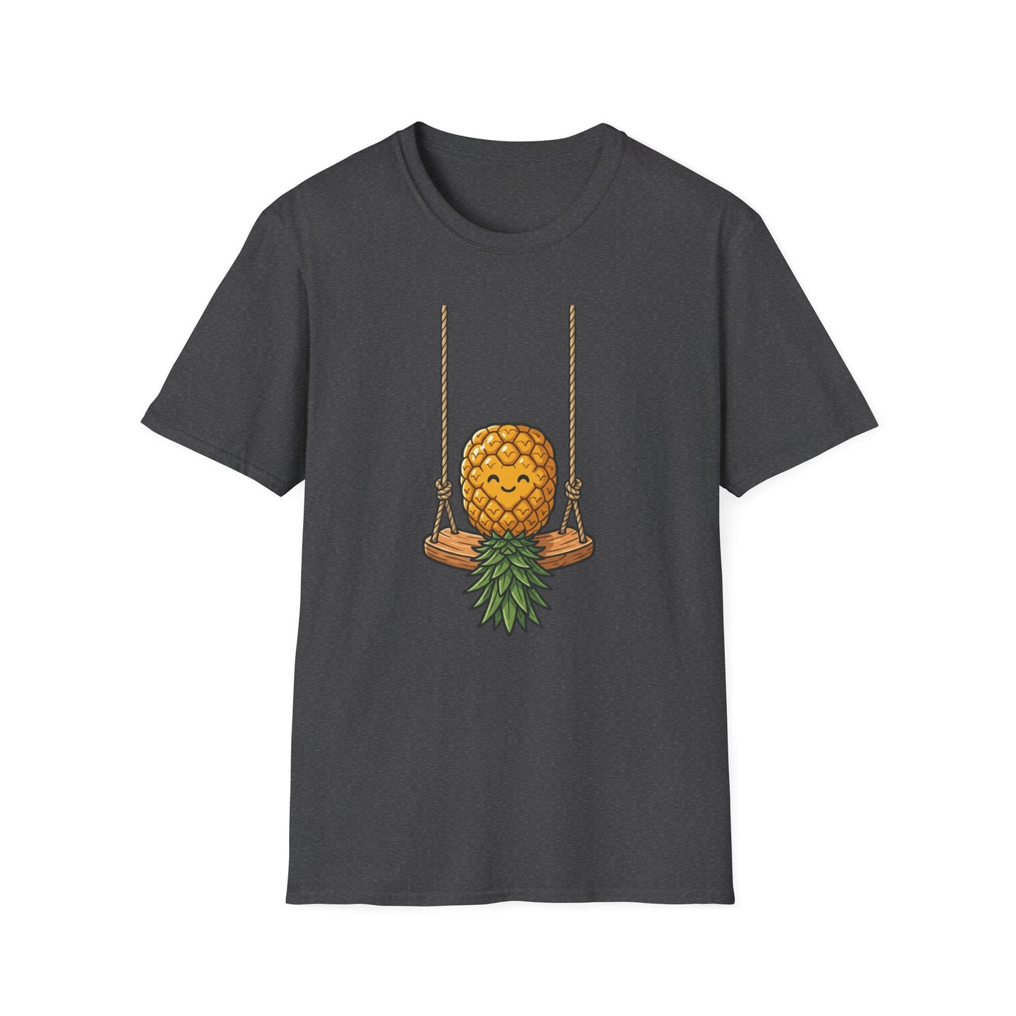 Pineapple Swing T-Shirt — Cute Smiling Pineapple Graphic Tee