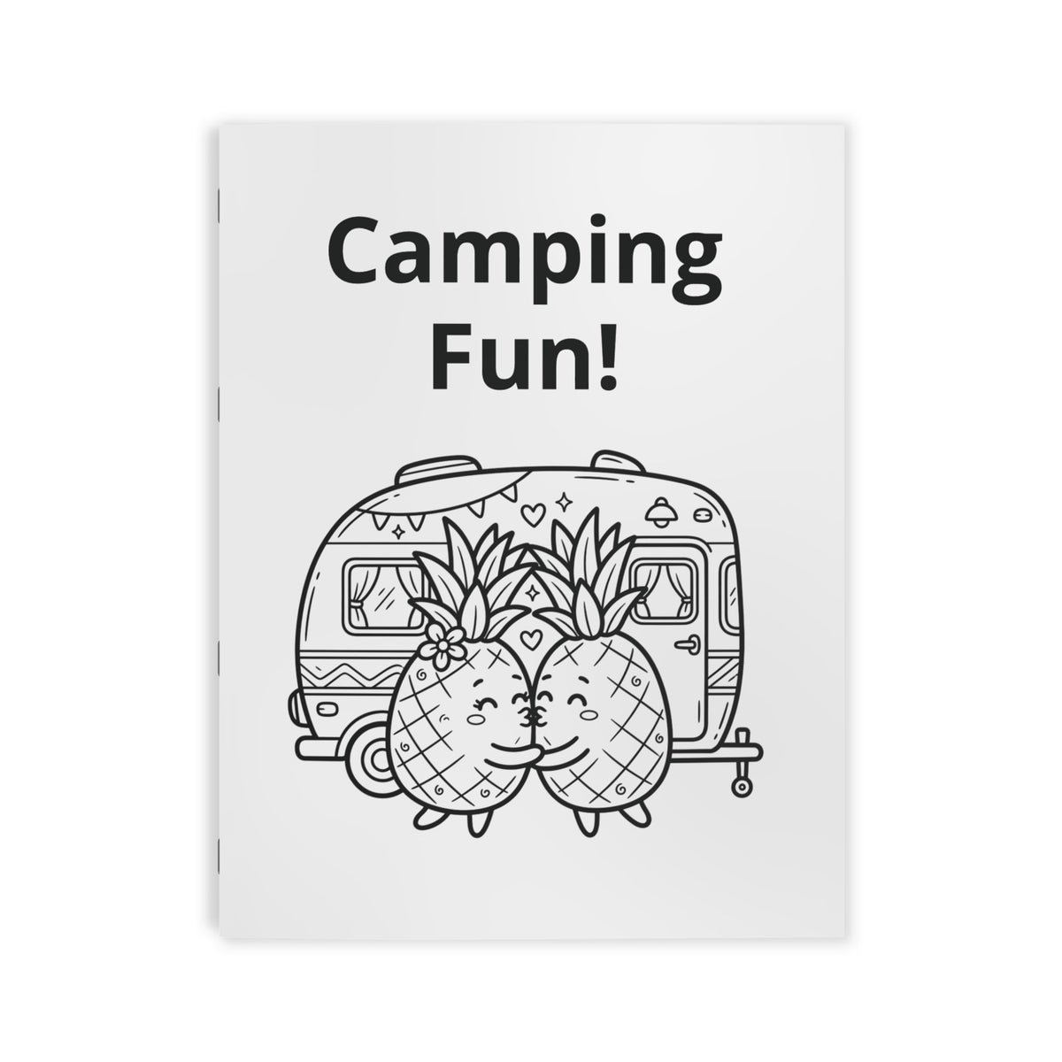 Pineapple Camping Fun Coloring Book