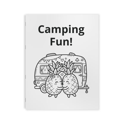 Pineapple Camping Fun Coloring Book