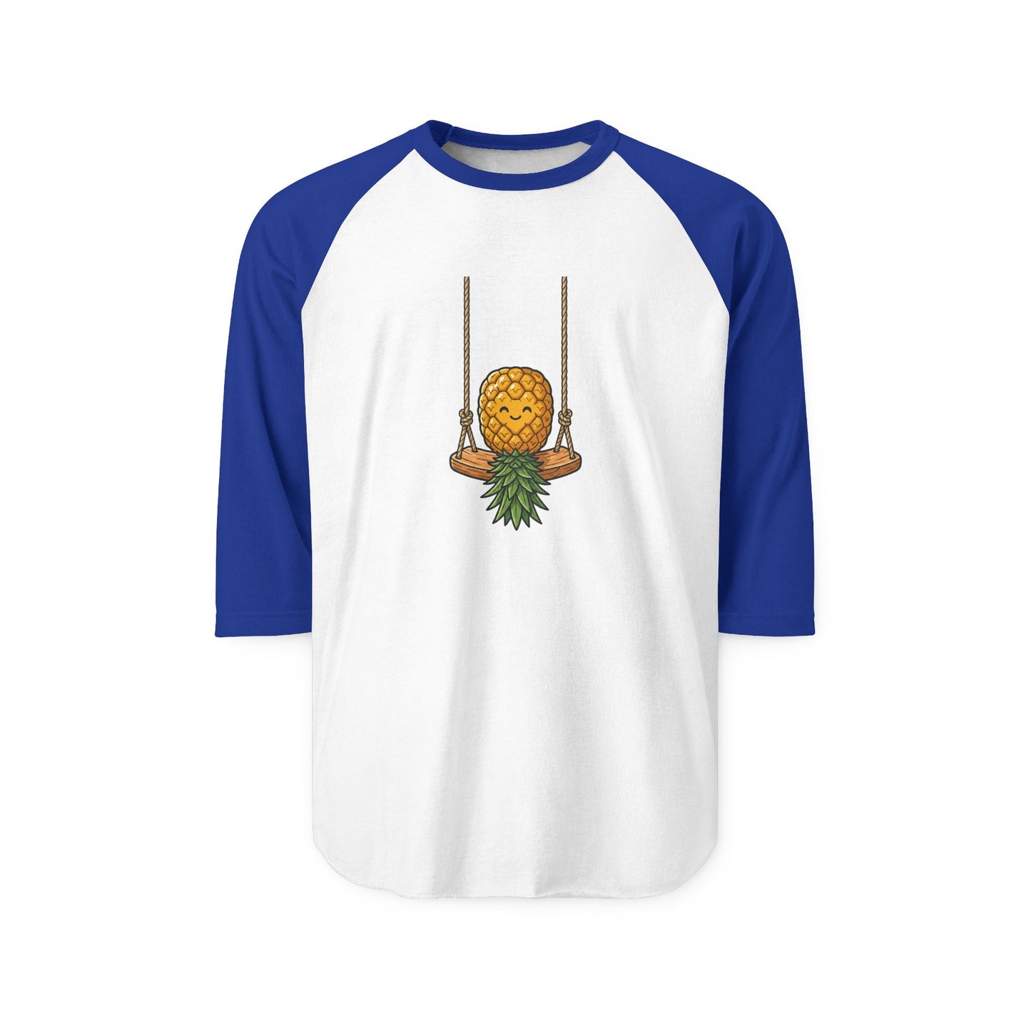Swinging Pineapple Unisex Three-Quarter Sleeve Raglan Shirt