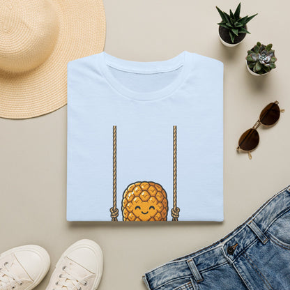 Pineapple Swing T-Shirt — Cute Smiling Pineapple Graphic Tee