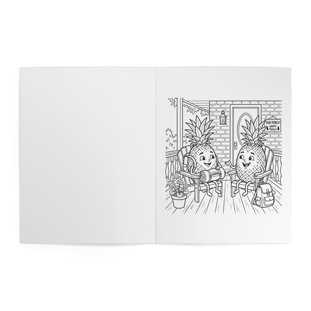 Copy of Pineapple Camping Fun Coloring Book