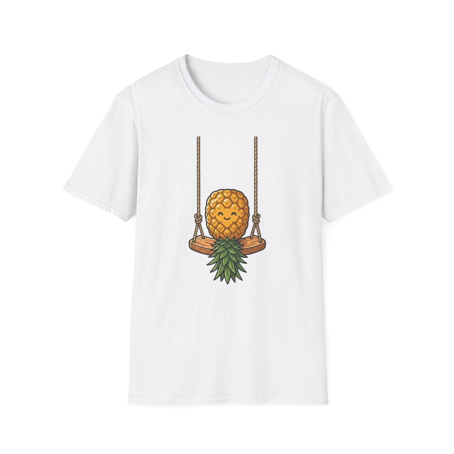 Pineapple Swing T-Shirt — Cute Smiling Pineapple Graphic Tee