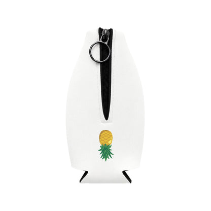 Zip-Up Upside Down Pineapple Bottle Cooler Sleeve