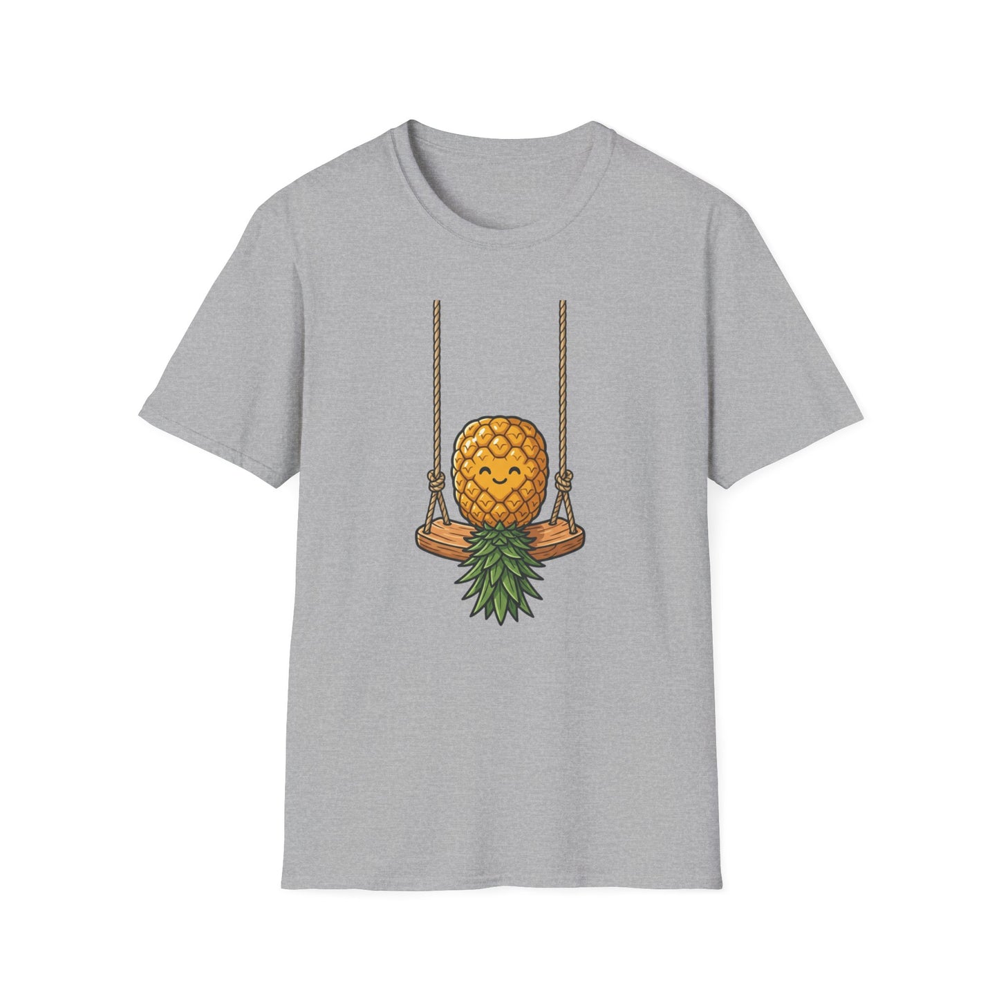 Pineapple Swing T-Shirt — Cute Smiling Pineapple Graphic Tee
