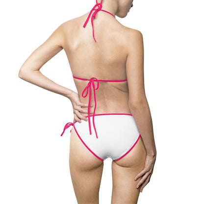 Pineapple Print String Bikini — Women's Tropical Swimwear