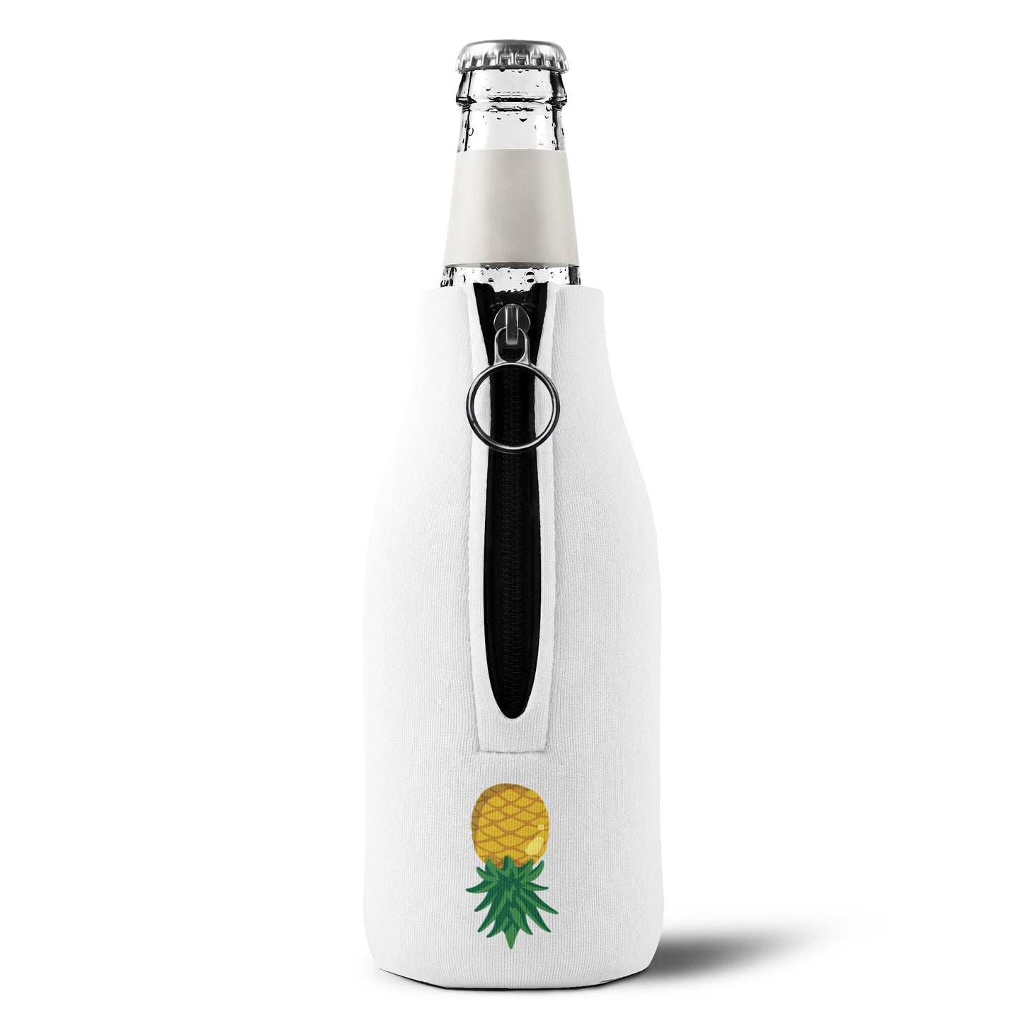 Zip-Up Upside Down Pineapple Bottle Cooler Sleeve