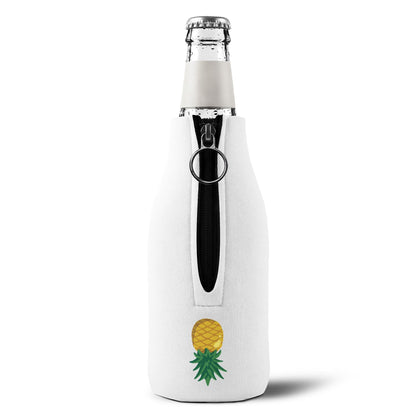 Zip-Up Upside Down Pineapple Bottle Cooler Sleeve