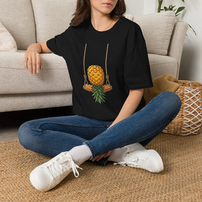 Pineapple Swing T-Shirt — Cute Smiling Pineapple Graphic Tee